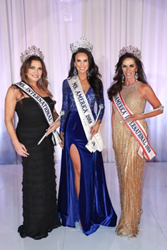 Ms. International™ 2018 Jolyn Farber with Brittney Wagner Ms. America® 2018 and Ms. America® International 2018 Kimberly Jones.