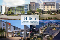 has been approved as a recommended architecture partner in Hilton’s Suppliers’ Connection program