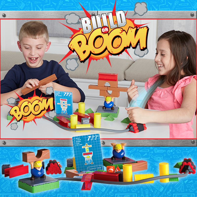Fun Stem Game Goliath Games Build Or Boom Board Game Fun for The Whole Family 