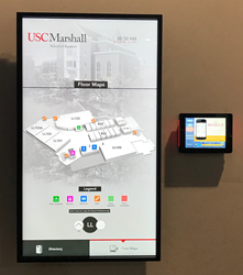 Visix RoomBoard signage and Touch room sign