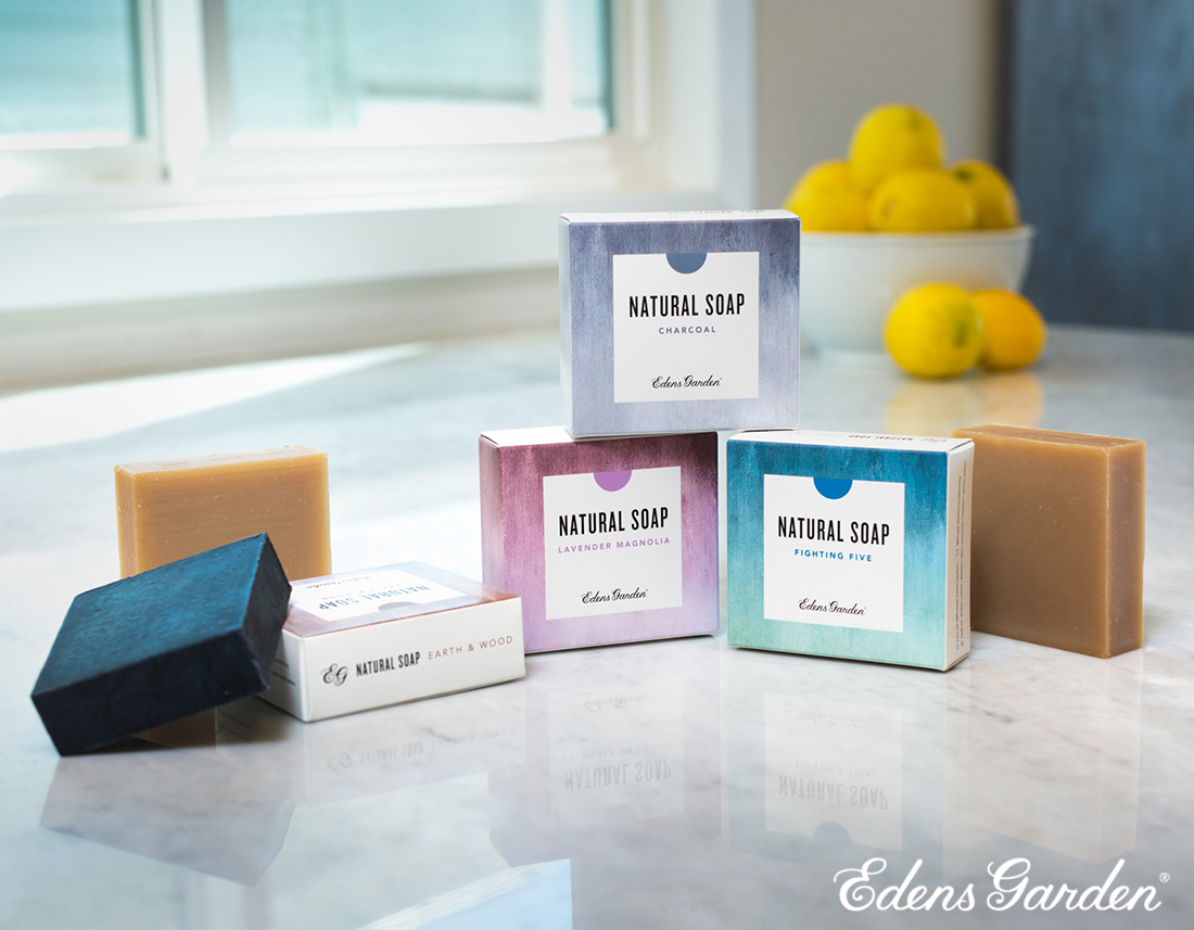 Edens Garden Releases Natural Bar Soap Collection Made With 100