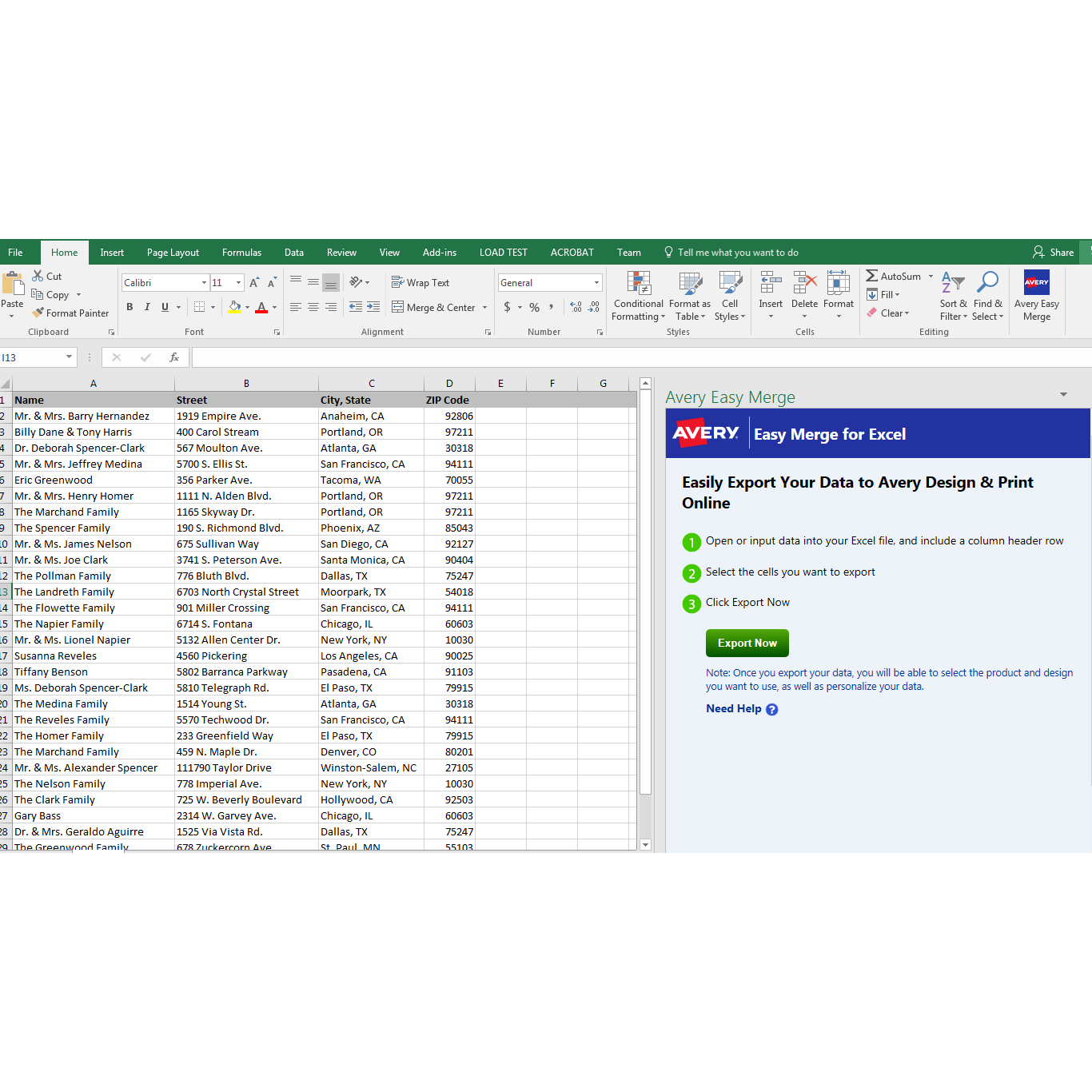 export excel to word labels office for mac