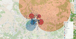 Gravity analysis showing location influence