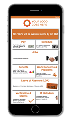 Example of Zappix Visual IVR for Human Resources Use