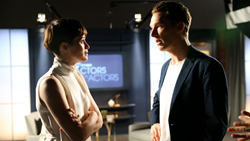 On the set of the award-winning series Variety Studio: Actors on Actors, co-produced by PBS SoCal and Variety Media, LLC.