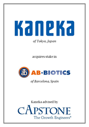 Capstone Strategic Advises Kaneka on Deal with AB-Biotics of Spain