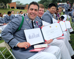 Cadets received their diplomas today at Fork Union Military Academy