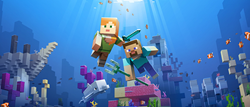 screenshot of the Minecraft Update Aquatic