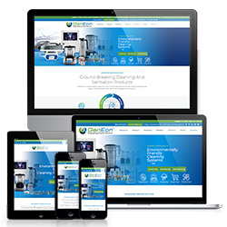 Image of Different Devices Showing GenEon's Responsive Website