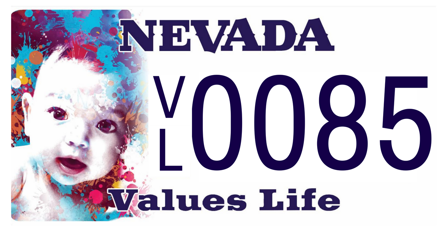 Life Affirming Specialty License Plates Now Available to Nevada Drivers