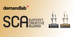 Summit Creative Award logo with silver and bronze awards