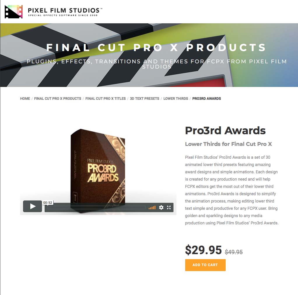 Pixel Film Studios Bundle For Final Cut Pro Xl