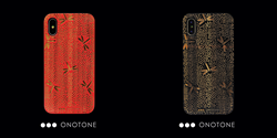 black, blue, red iPhone cases, Japanese designs