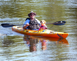 Paddle with your pup on the Appomattox River in Hopewell-Prince George VA.