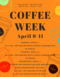 Kenyon College Coffee Week Poster
