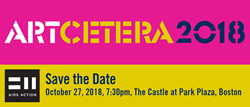 ARTcetera 2018 Web Banner with event date of October 27, 2018 and location at Boston's The Castle at Park Plaza