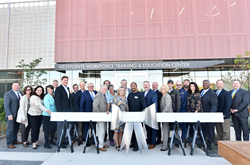 SLCC celebrated the opening of its new Westpointe Workforce & Technical Education Center with a ribbon "joining."