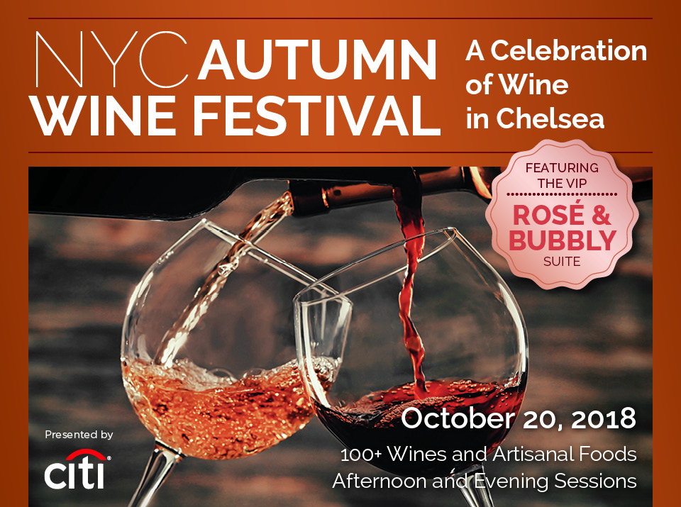 New York Wine Events Expands Annual NYC Autumn Wine Festival with Move