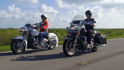 A photo of motorcycle riders