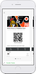 Mobile ticketing, with the Venuetize-developed Wells Fargo Center App