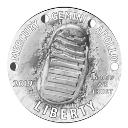 Apollo 11 50th Anniversary Commemorative Coin Obverse