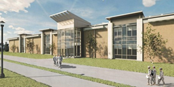 Rendering of the renovated Allen Hall courtesy of AECOM