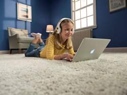 student at laptop
