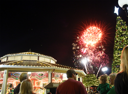 A photo of a Christmas festival