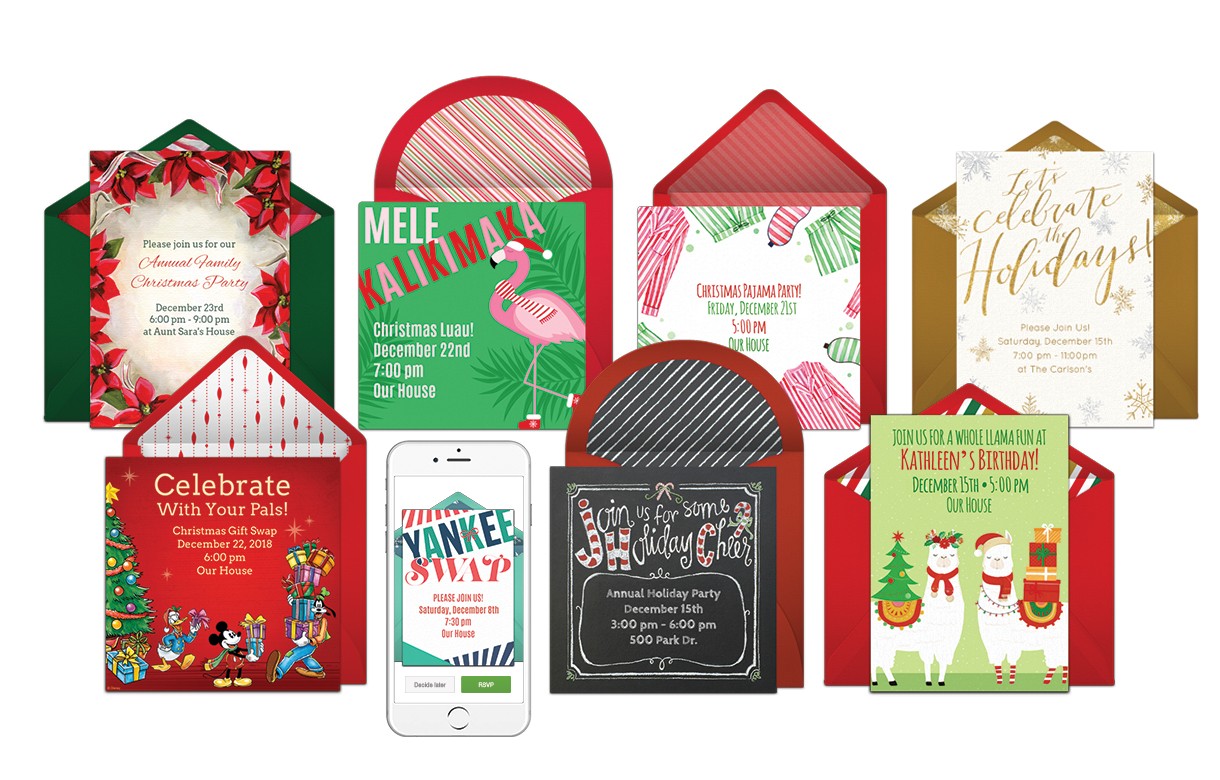 Punchbowl® Unveils Online Invitation Collection for 2018 Holiday Season