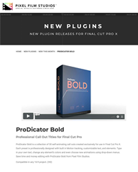 ProDicator Bold - FCPX Tools - Pixel Film Studios