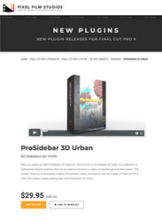 ProSidebar 3D Urban - FCPX Tools - Pixel Film Studios