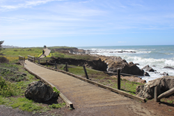 The Moonstone Beach Boardwalk is characteristically Cambria, any time of year.