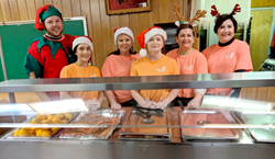 Cypress Bayou Casino Hotel’s employees lined up behind a cafeteria-style food service bar and compassionately served hot meals to nearly 100 at St. Francis Diner.