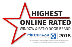 Highest online rated window brand