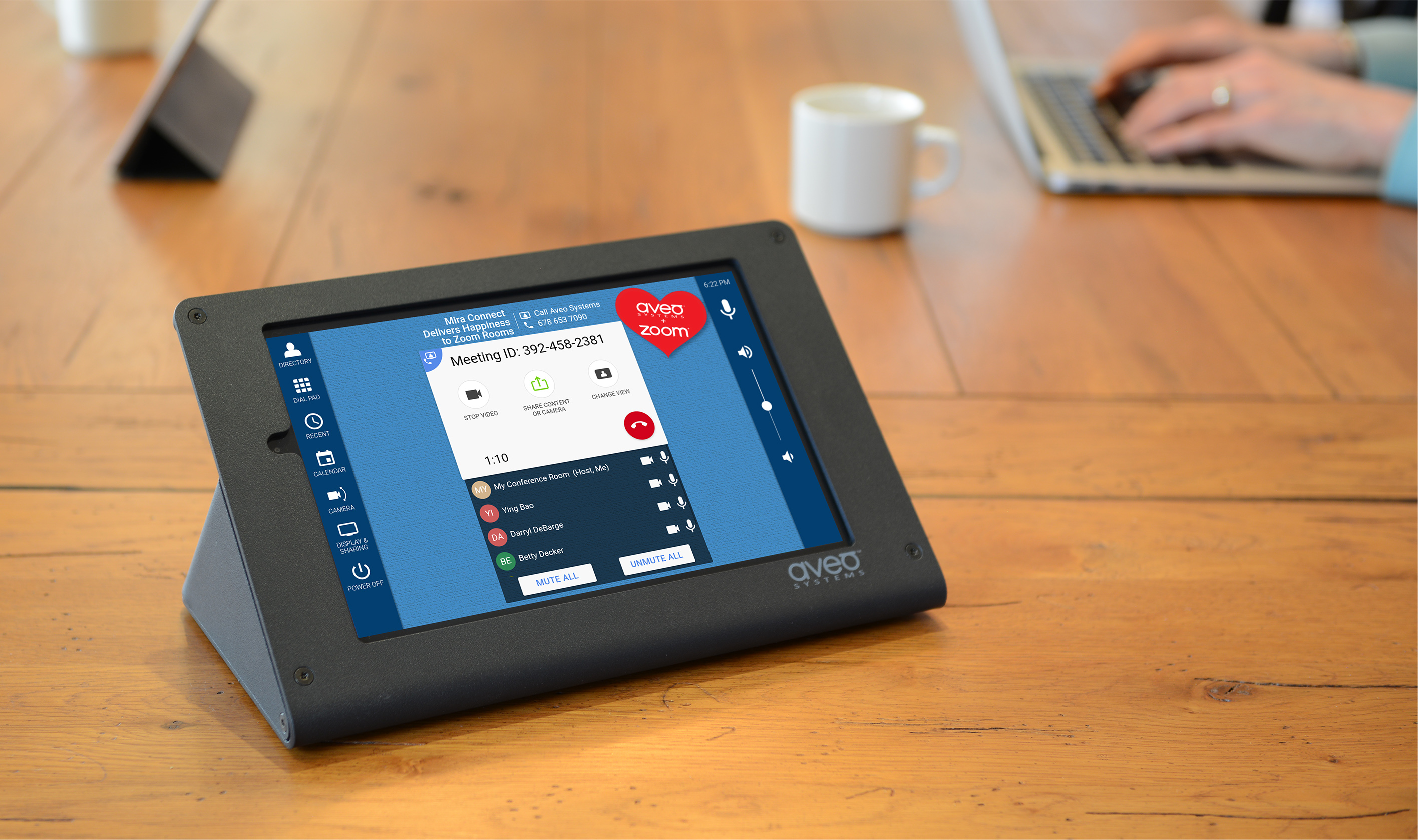 Aveo Systems Now Supports Zoom Rooms With Mira Connect