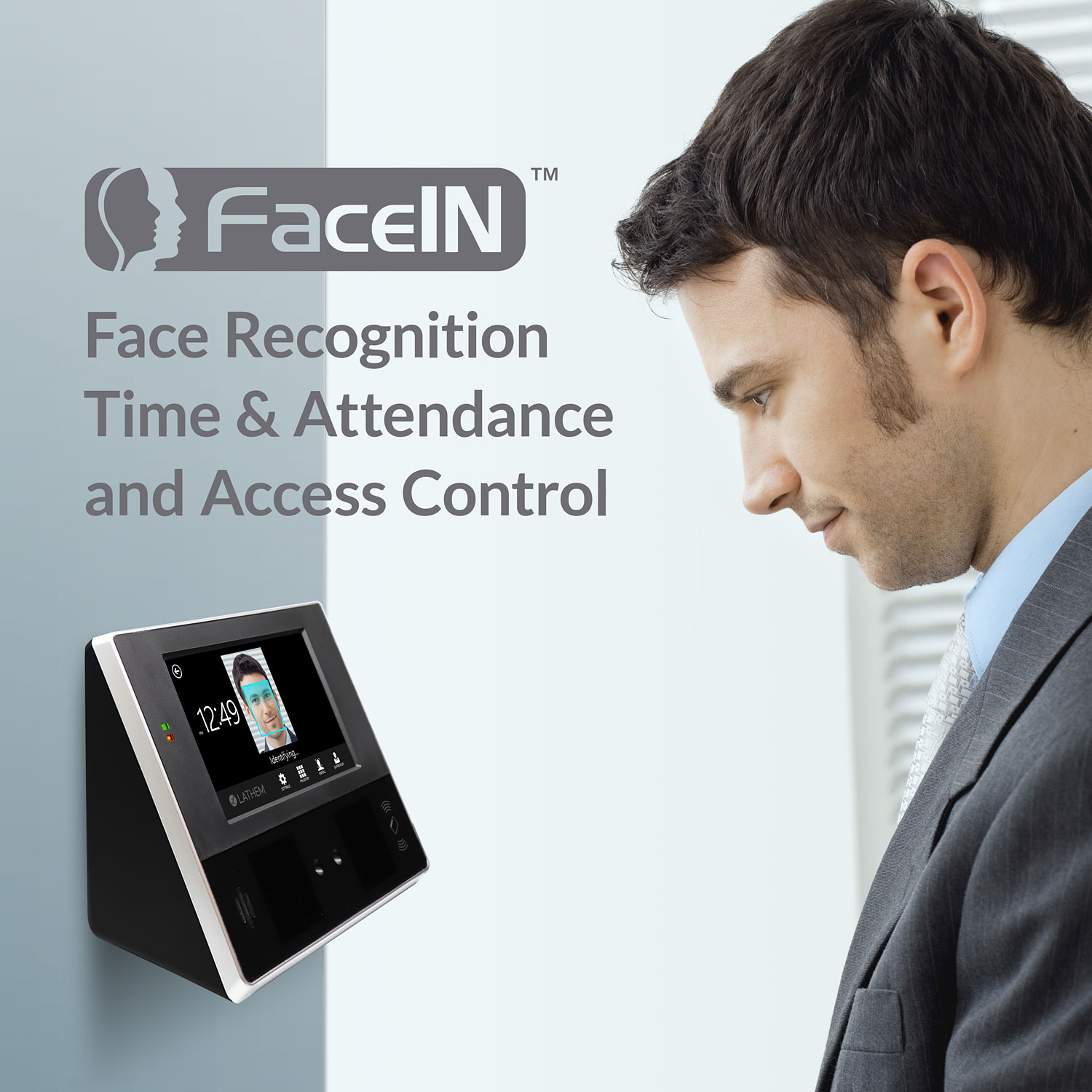 Lathem Introduces Latest Face Recognition Time Clock The Facein Ct74 The Next Evolution In Employee Time And Attendance