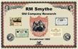 RM Smythe Old Company Research Service Celebrates 139 Years of Continuous Operations Which Began in 1880