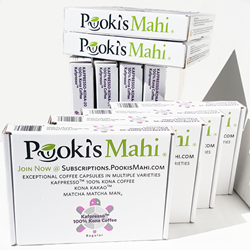 Pooki's Mahi® Kona Kafpresso™ made from 100 Kona Coffee injected in 100% recyclable capsules available as a coffee subscription, wholesale coffee club or through VIP distributor reseller. Hawaii Kona coffee Nespresso, Nespresso coffee pods with CA Prop 65.