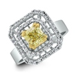 Summer Yellow Diamond Ring by Beauvince Jewelry