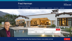 Homepage of Fred Herrman Real Estate Website by RealtyTech.com