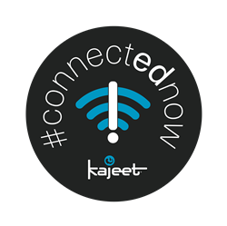 Logo for the Kajeet #connectednow Campaign
