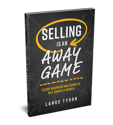 Book cover for Selling is an Away Game