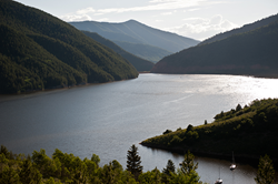 Ruedi Reservoir in the Fryingpan Basin in Colorado.