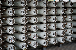 Reverse osmosis membranes are used in the water treatment process in water reclamation and reuse projects.