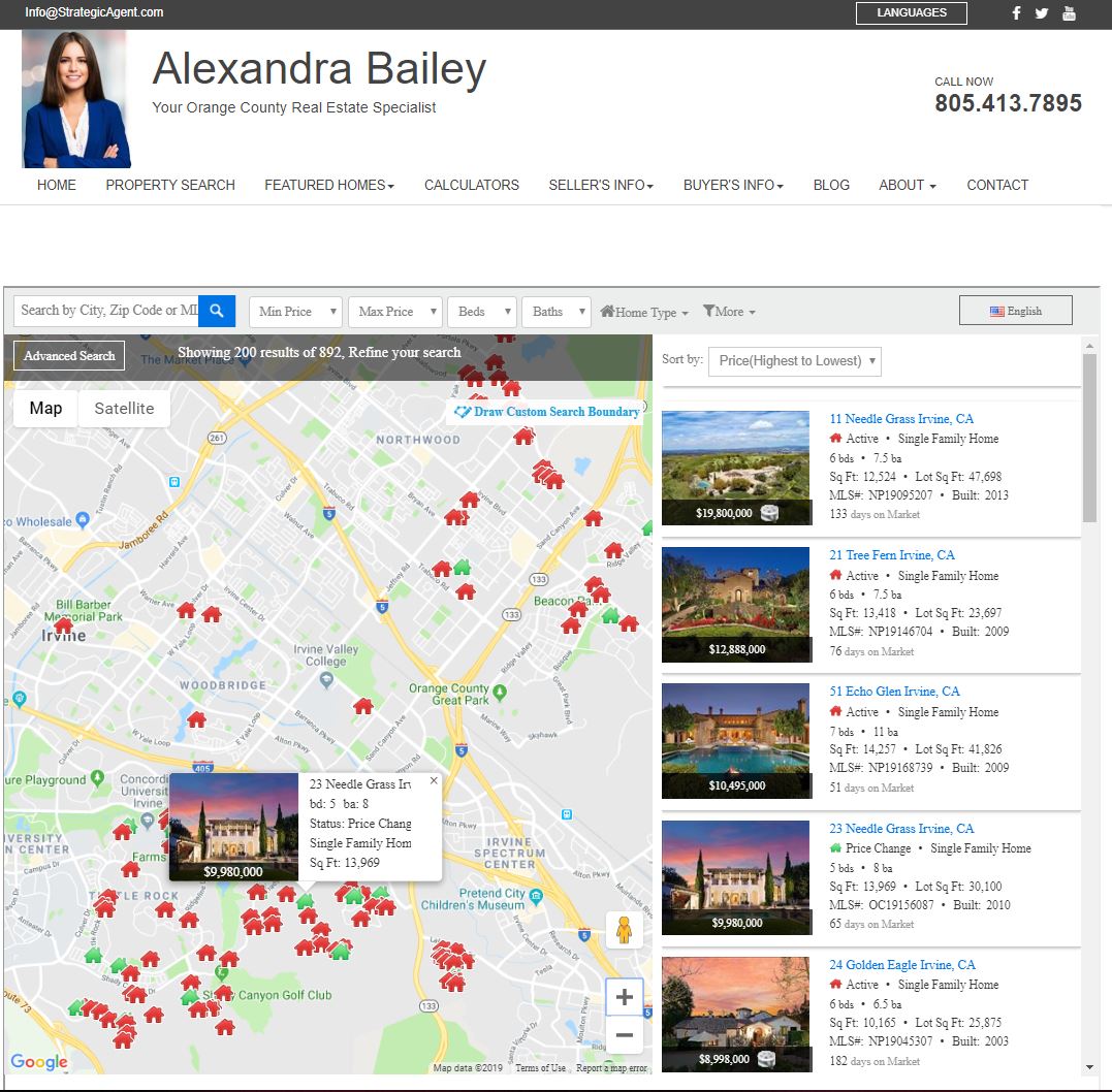 MLSListings IDX Search & Real Estate Sites for CA Realtors