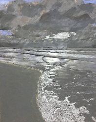 A photo of Linda Gross Brown's painting titled "Sunrise, Hilton Head #1"