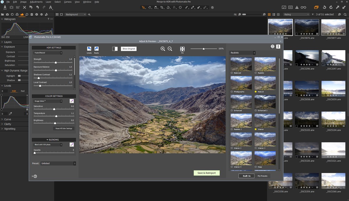 where are photomatix pro 6.0 presets stored