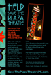 recent promotional ad - Help Save the Plaza Theatre