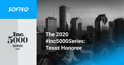 Softeq Development Ranks No. 146 on the inaugural 2020 Inc. 5000 Series: Texas