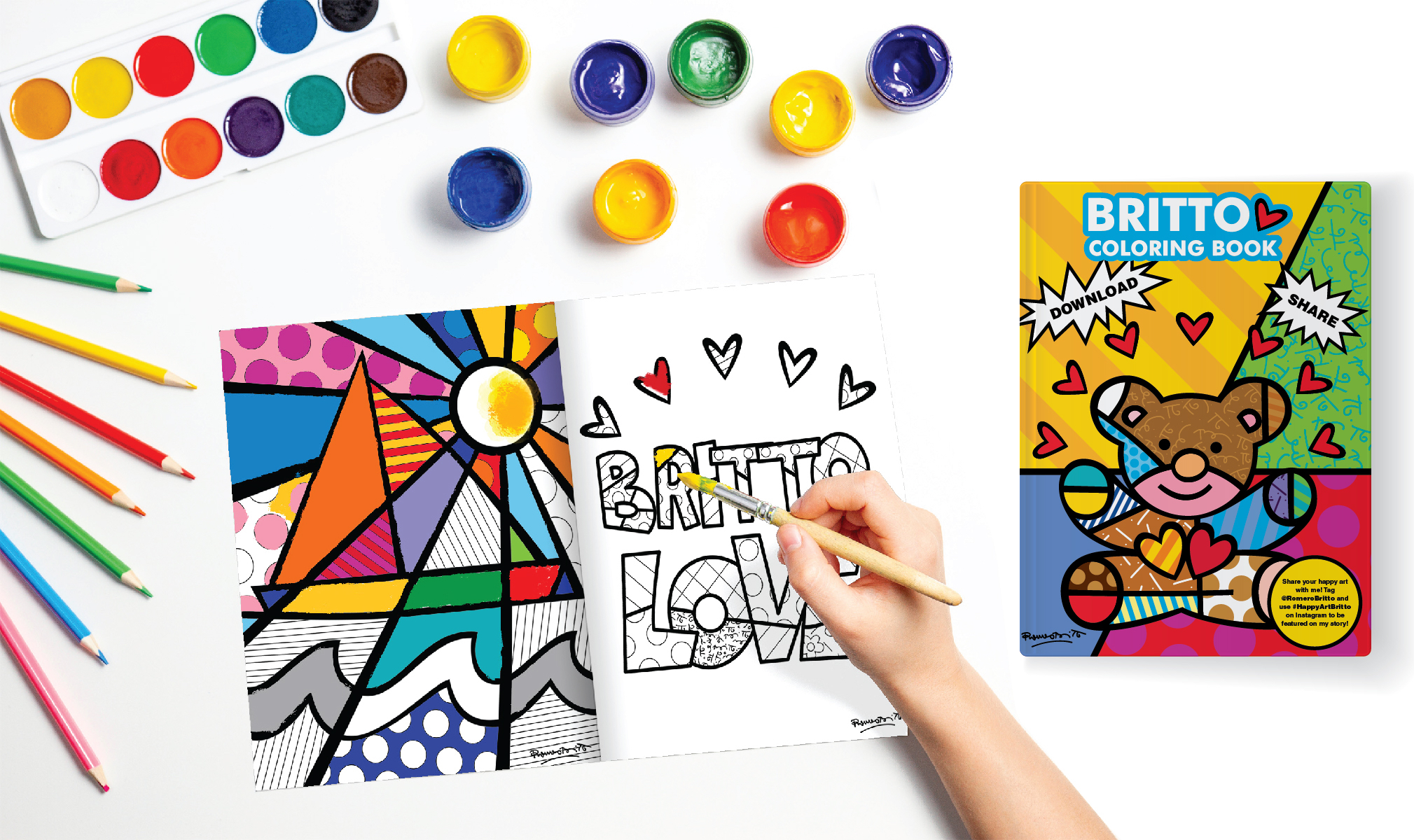 International Artist Romero Britto Inspires Hope And Shares Free At Home Entertainment For Children And Families While Quarantined Due To Covid 19